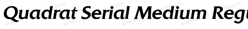 Quadrat Serial Medium Regular字体转换